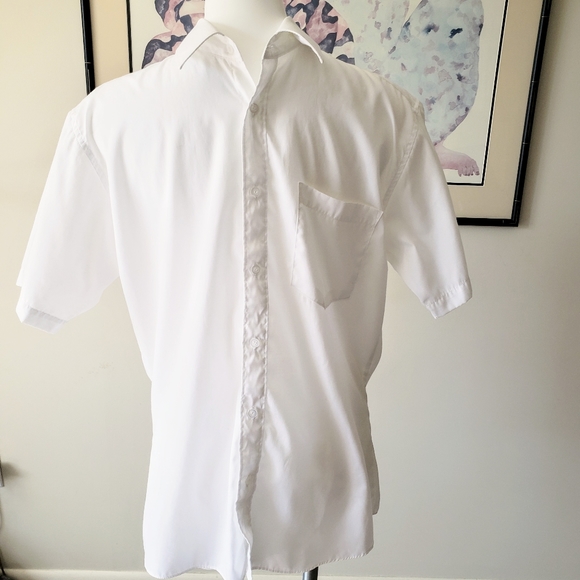 Bruno Satchi White Button Down Short Sleeve Shirt - Picture 1 of 7